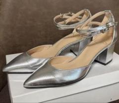 【新品】 NUMBER TWENTY-ONE パンプス NUMBER TWENTY-ONE シルバーパンプス - メルカリ