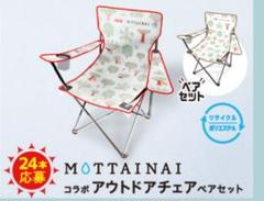 【中古】未使用）コカ・コーラー MOTTAINAIコラボ アウトドアチェア ペアセット[240010415288] コカコーラ MOTTAINAI コラボ アウトドアチェア ペアセット 2脚