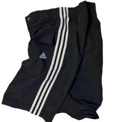 00s Y2K 良色◎ アディダスAdidas ナイロン パンツ 黒×白
