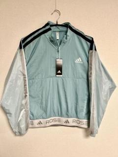 【新品】adidas デリックローズ ハーフジップ Lサイズ ミント×ホワイト
