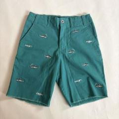 ポロラルフローレン 140㎝ 魚の刺繍 ハーフパンツ ターコイズ