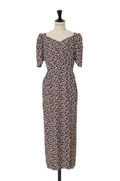 美品♡Cherry Pattern Mini One-Piece Draped Cherry Pattern Mini One-Piece（ワンピース）｜Her lip