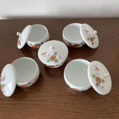 新品未使用 深川製磁 蓋つき湯呑み 5客 菊小鳥 - メルカリ