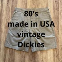 80sUSA製Dickiesディッキーズ タックワイドバギーショートハーフパンツのサムネイル