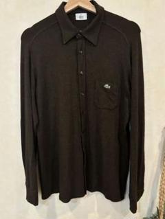【希少】ラコステ　LACOSTE 長袖シャツ　ブラウン