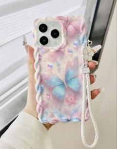 【ラスト1点】新品 蝶々と華やかさが可愛さを表現してくれるiPhone15