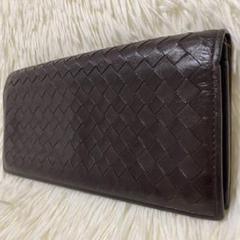 【美品✨】ツチヤカバン ニッティング メッシュロングウォレット ダークブラウン