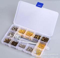 レザークラフトスナップボタン 両面カシメ&打ち具セット 新品　ハンドメイド