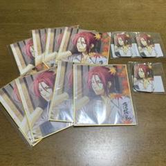 薄桜鬼まるくじ 原田左之助 色紙 缶バッジ