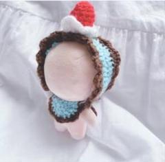 ぬい服　10㎝　編み物　ヘッドドレス　スタイ