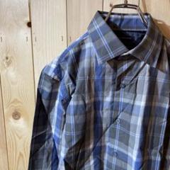SS063 BANANA REPUBLIC チェック 長袖 シャツ メンズ S