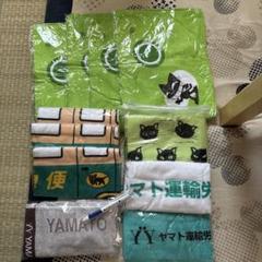 ヤマト運輸 猫デザインタオル・エプロン・ボールペン　　まとめ売り Amazon.co.jp: クロネコヤマト エプロン 赤 ネコ柄 クロネコ