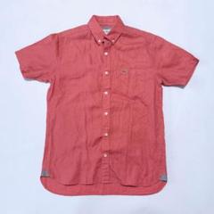 【美品】LACOSTE ラコステ リネンシャツ 半袖 麻 綿 FR39 夏