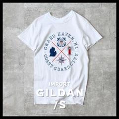 US古着/S GILDAN白T 半袖Tシャツ プリント ヴィンテージ ホワイト