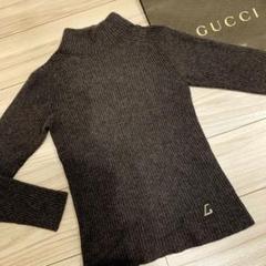 GUCCI アンゴラ100% 長袖 タートルネック モヘアニット セーター M GUCCI アンゴラ100% 長袖 タートルネック モヘアニット セーター