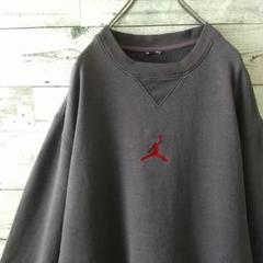 希少カラー☆ジョーダン 刺繍 センターロゴ ジャンプマン スウェット L相当 紺