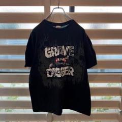 ○Grave Digger プリント ブラック Tシャツ Lサイズ