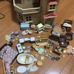 シルバニアファミリー あかりの灯る大きなお家・家具・人形セット