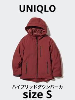 UNIQLO ハイブリッドダウンパーカ レッド S UNIQLO（ユニクロ）の「ハイブリッドダウンパーカ（その他