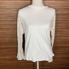 YAGI ヤギ Tシャツ サイズ1 M相当 白 ホワイト レーヨン 長袖