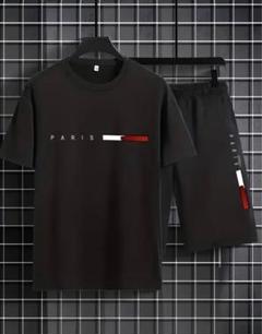 【✨PARISロゴ　セットアップ✨】半袖シャツ ショートパンツ　Tシャツ