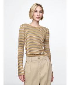 【新品】GAP モダンリブ クロップドTシャツ　長袖　レディース　トップス