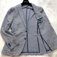 極美品 タリアトーレ テーラード アンコン仕立て ギンガムチェック 48 春夏 極美品 タリアトーレ テーラード アンコン仕立て ギンガム