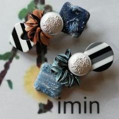 ヘアクリップ♡ハンドメイド 8cm