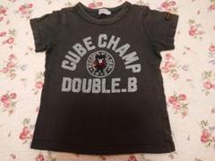 ミキハウス ダブルB Bくんルービックキューブ半袖Tシャツ 黒 110