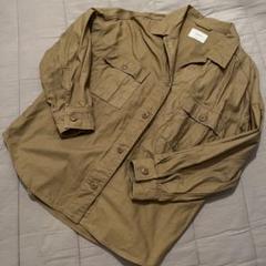 美品 Discoat カーキ ミリタリージャケット オーバーサイズ