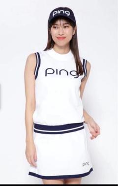 PING レディース ゴルフ セットアップ ノースリーブセーター&スカート