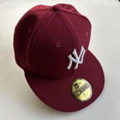 New Era 59FIFTY バーガンディ キャップ 7 1/4 帽子 - メルカリ