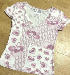 クリスチャンディオール Christian Dior 花柄 刺繍 トロッター
