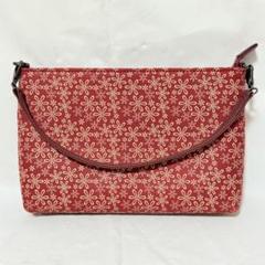 美品　インデンヤ　いんでんや　ハンドバッグ　レッド