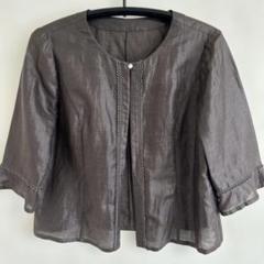 100 ％品質保証 七分袖カーディガン こげ茶 Leilian ボタン付き メルカリ - 13＋ トップス