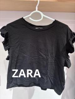 ZARA フリル付き半袖Tシャツ Sサイズのサムネイル