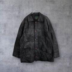 【k8938】Voglia di Pelle ヴォリアディペレ レザーコート 黒