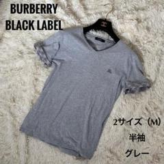 BURBERRY BLACKLABEL グレー半袖Tシャツ ノバチェックM