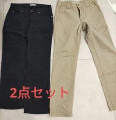 $ Number (N)ine ブラウン チノパン NUMBER (N)INE チノパン HAND PAINTED CHAIN STITCH LOGO SLIM