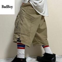 90s BAD BOY シャカパン パンツ 黒 M ライン バッドボーイ B系