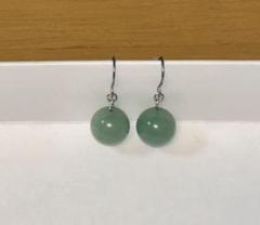 ANTONINI グリーンジェイド(翡翠)xゴールドピアス