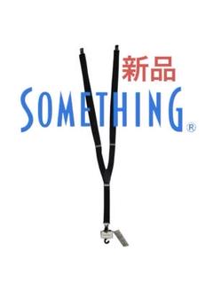 新品SOMETHING 黒 ストレッチ Y字型サスペンダー　ユニセックス　フリーのサムネイル