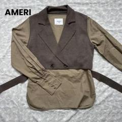 【美品！】Ameri / MINI JACKET DOCKING SHIRTS