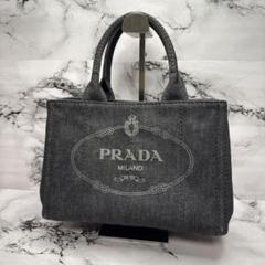 (美品)大人気、プラダ、カナパ、人気サイズ、M、茶色、ビジュー、大容量、A-4 PRADA - プラダ 2WAYハンドバッグ カナパ ビジュー ブラウンの