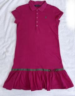 POLO RALPH LAUREN ピンクワンピース 半袖160cm