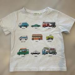 BEAMS mini 車両イラスト Tシャツ 90