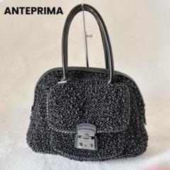 ✨美品✨ANTEPRIMA アンテプリマ ラウンド ワイヤーバッグ 黒 ブラック 極美品】アンテプリマ ワイヤーバッグ ラウンド型 ブラック 大容量