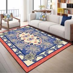 上品★100x140cm★長方形ラグ 洗えるラグ 滑り止め付 カーペット