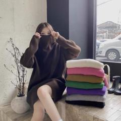 冬春コーデにぴったり！シンプル可愛いひざ丈ワンピース