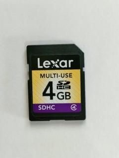 SDカード 4GB Lexar メモリーカード SDHC